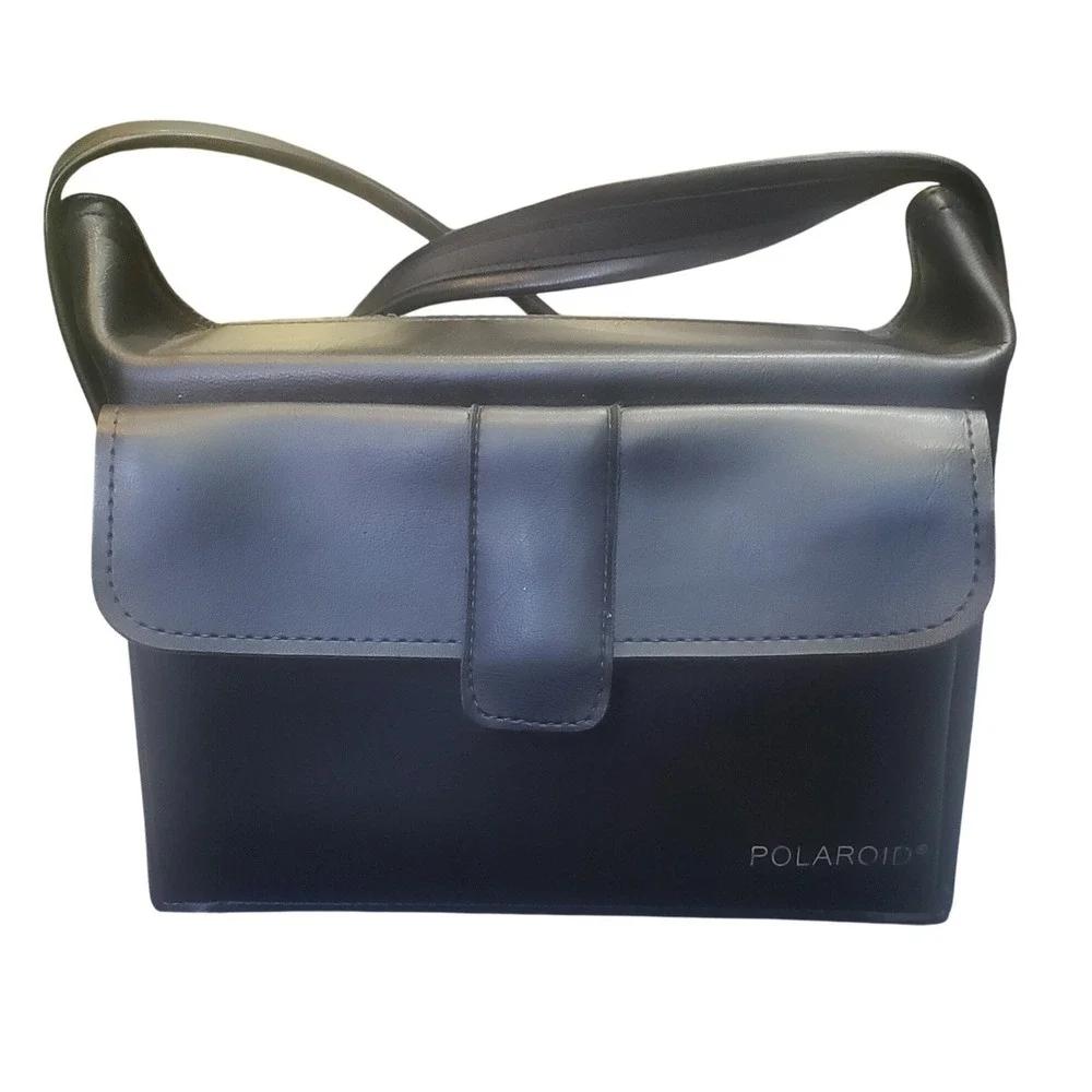 Vintage Polaroid Sonar Autofocus Folding Camera Case Bag SX-70 SLR 680 Black